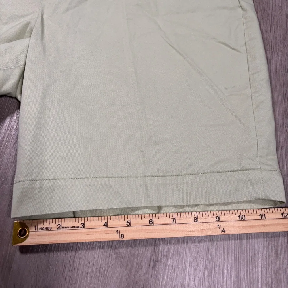 Polo Ralph Lauren Mens Chino Shorts Pastel Green Cotton Flat Front Size 38 *Flaw
